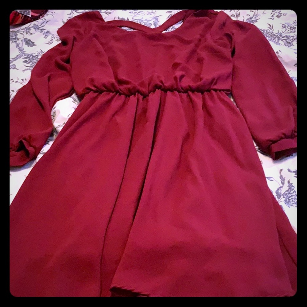 Burgundy Dress